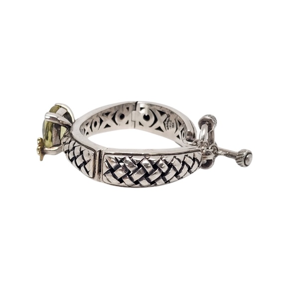 Saint by Sarah Jane Sterling Silver 18K Gold Butterfly Peridot Bracelet #16049 - Picture 2 of 10